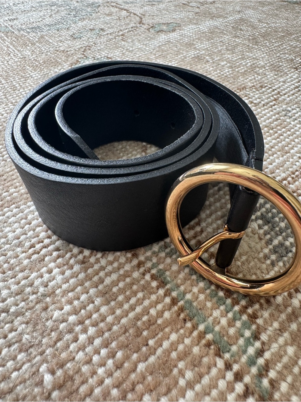 Zara Leather and Gold Belt